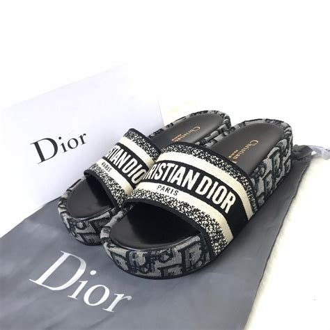 christian dior schoenen|dior wedge slide sandals.